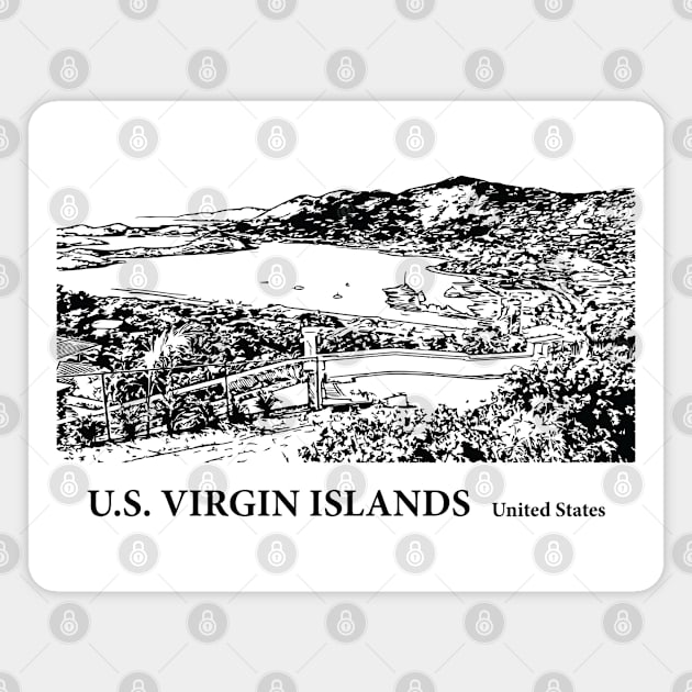 U.S. Virgin Islands Magnet by Lakeric